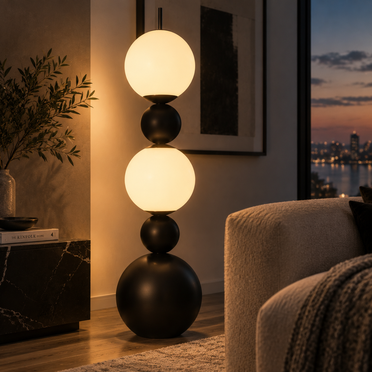 Luna Orb Floor Lamp
