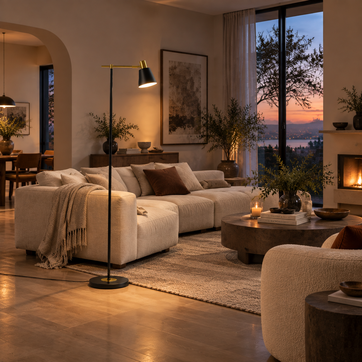Noir Atelier Minimalist Floor Lamp