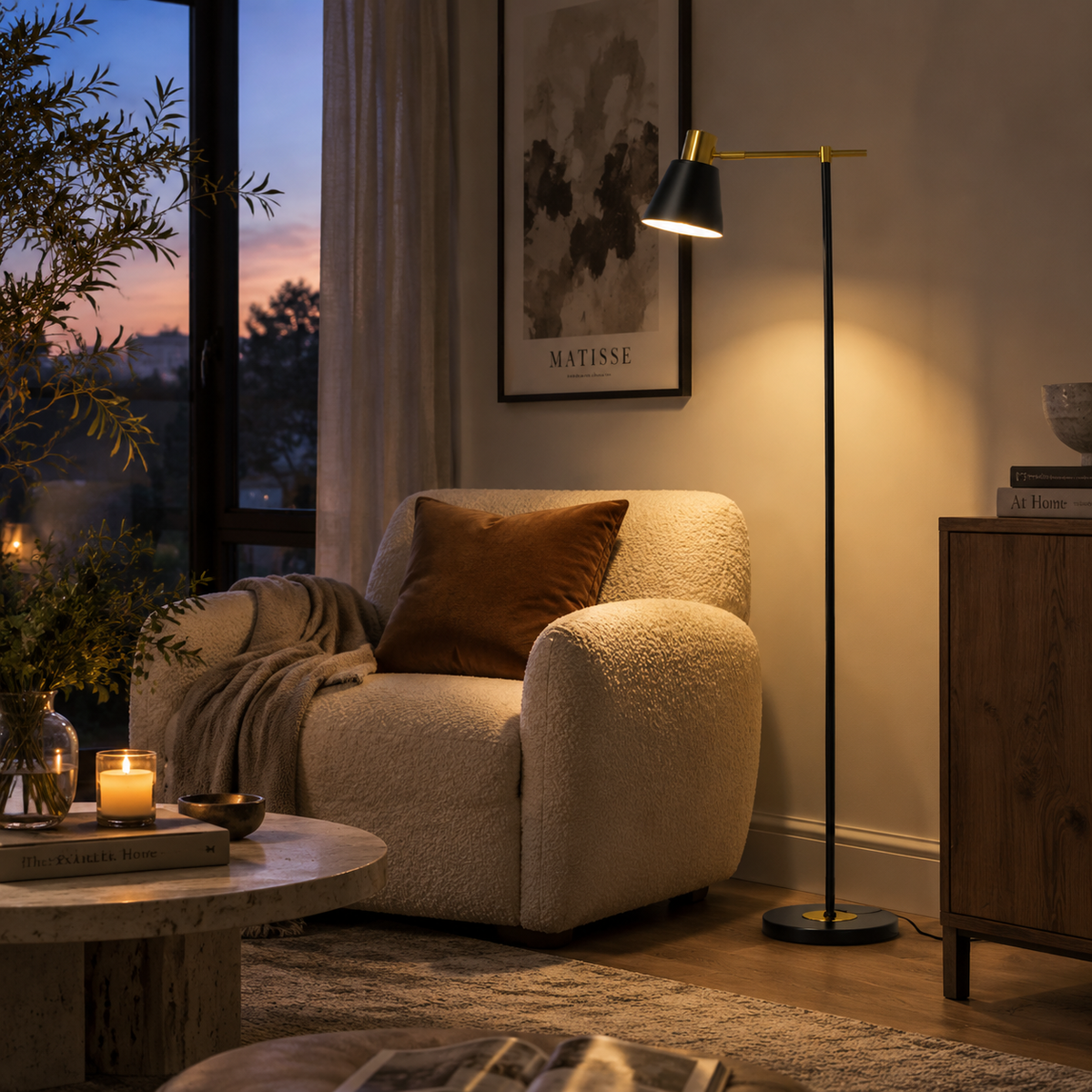 Noir Atelier Minimalist Floor Lamp